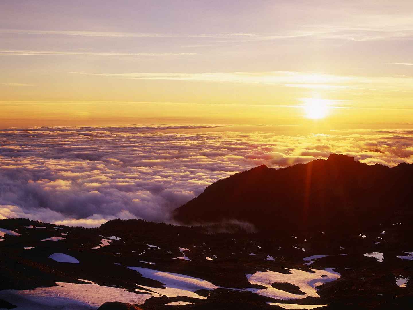 朝霞晚霞桌面壁纸