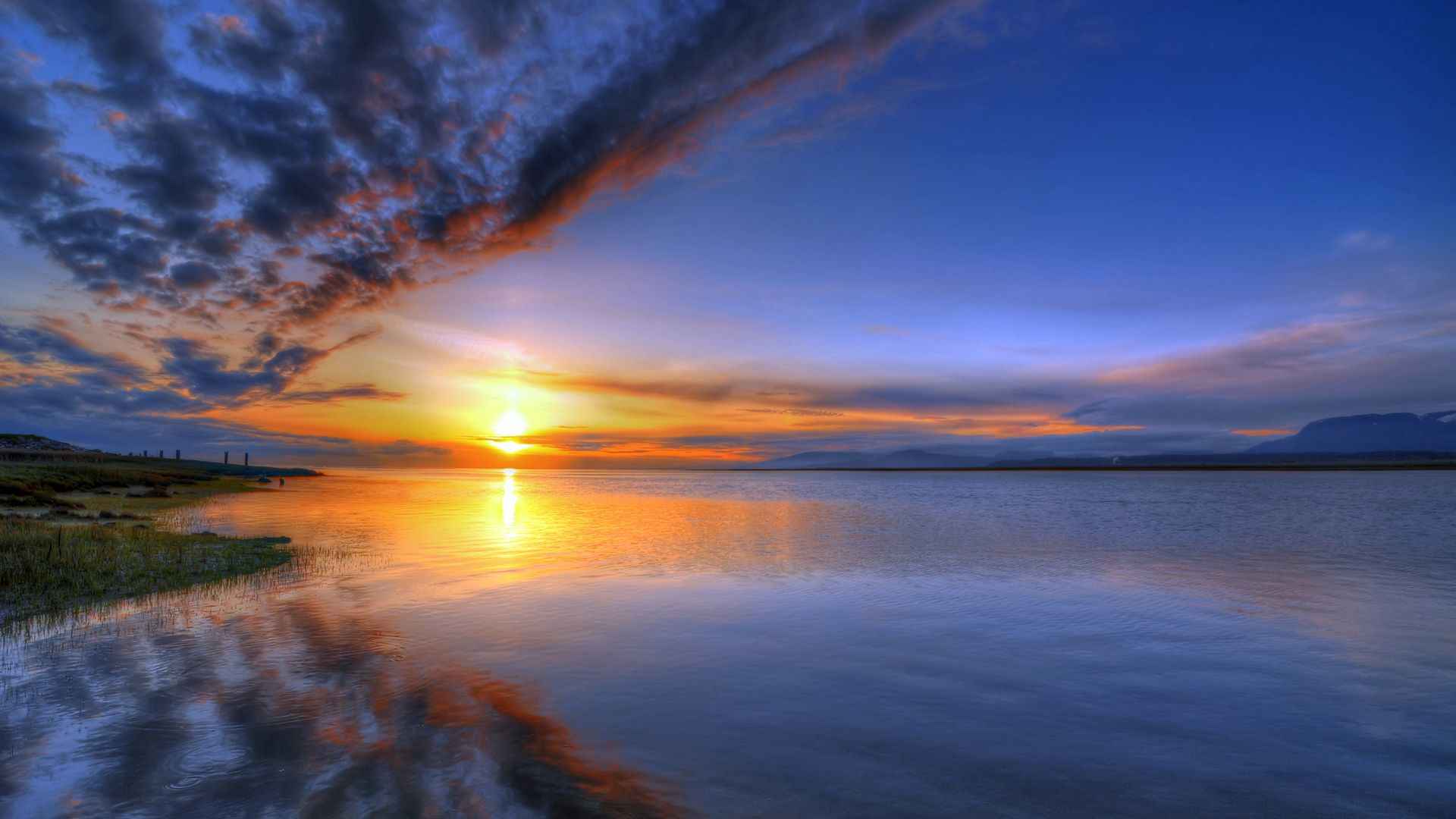 大海夕阳日落壁纸图片