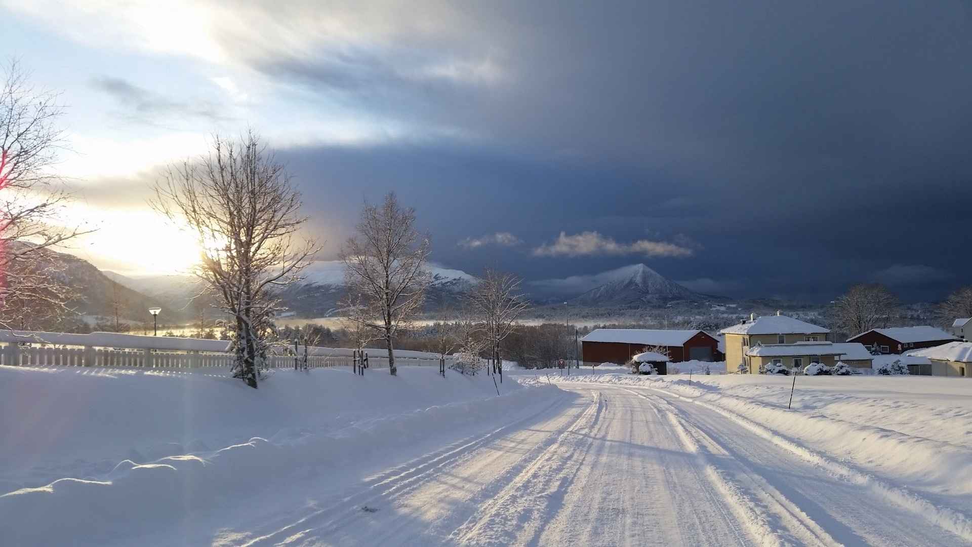 斯堪的纳维亚雪景电脑壁纸