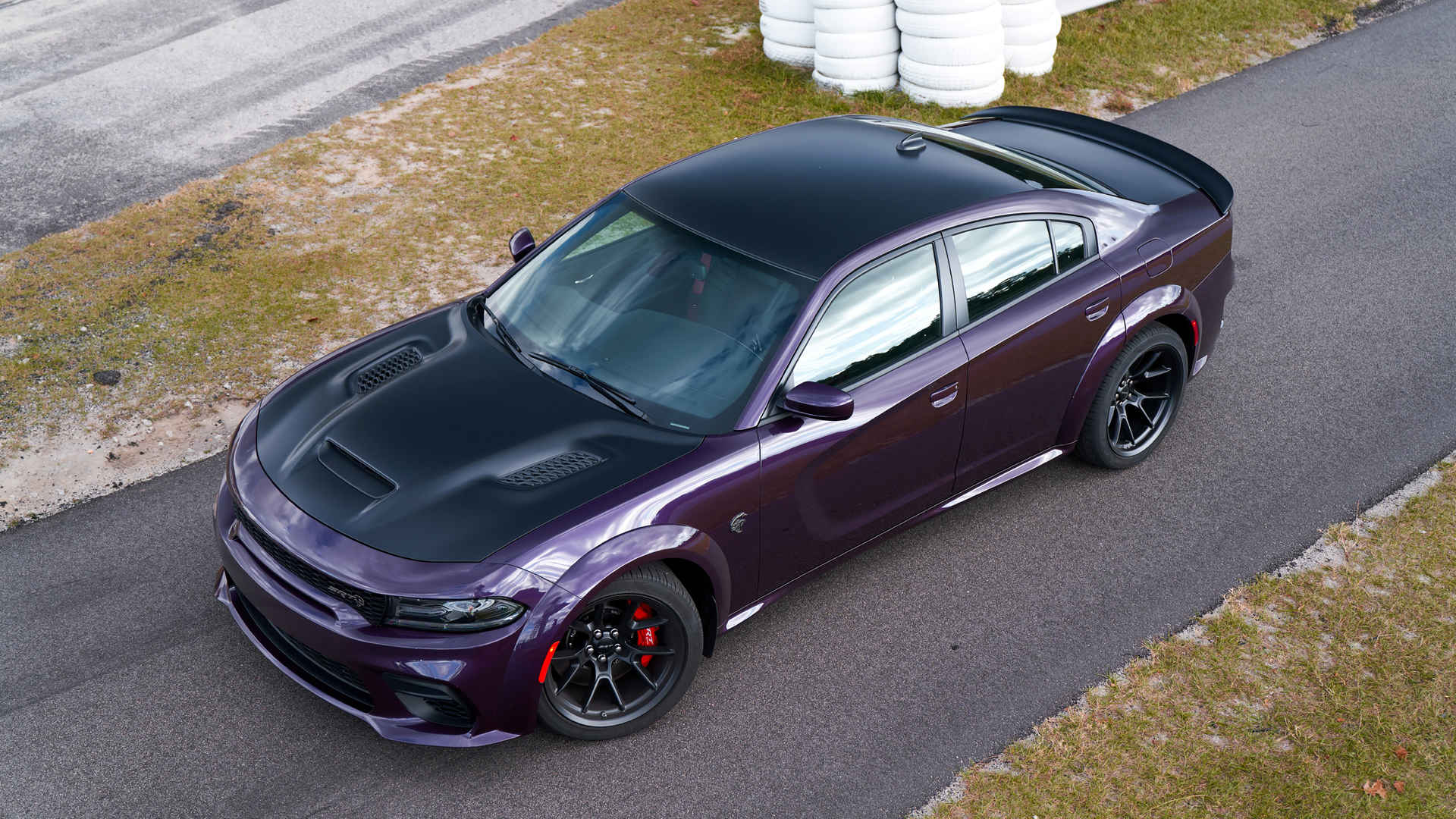 黑色道奇Charger SRT Hellcat Redeye电脑壁纸