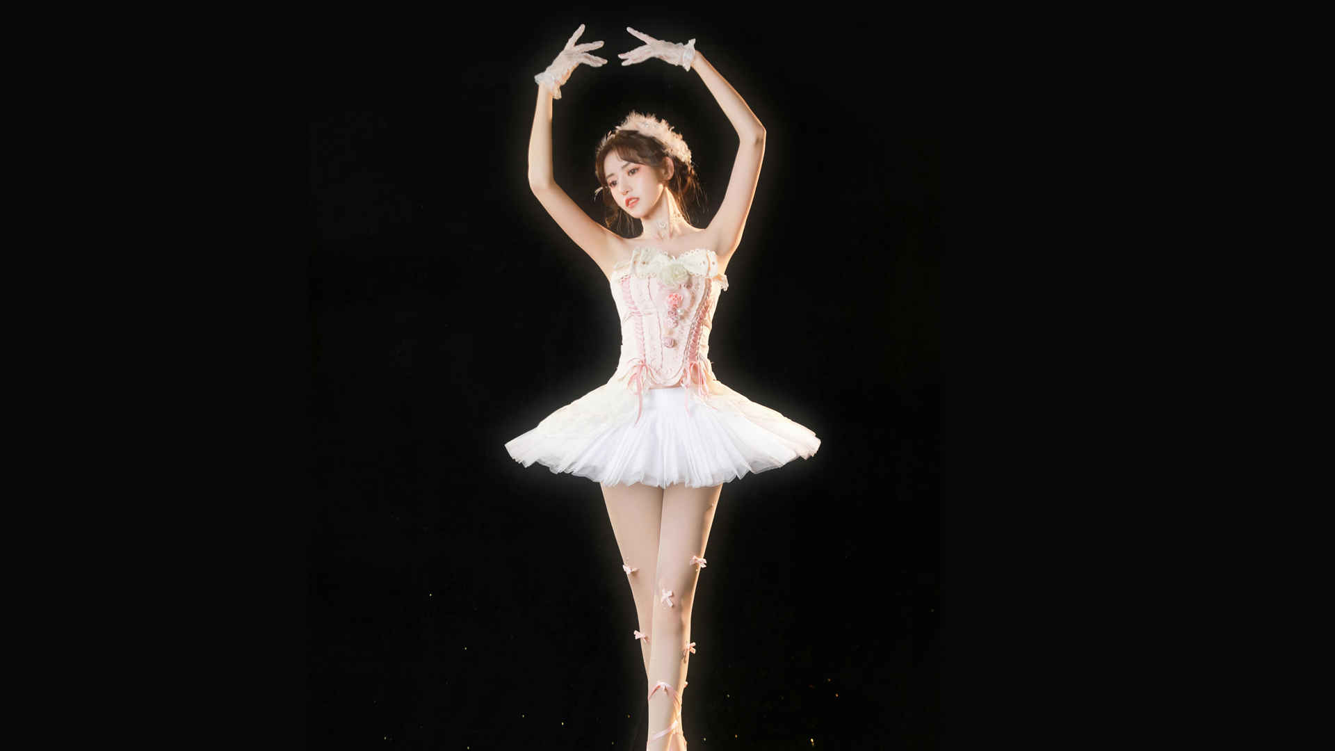 好看身材芭蕾舞美女4k壁纸