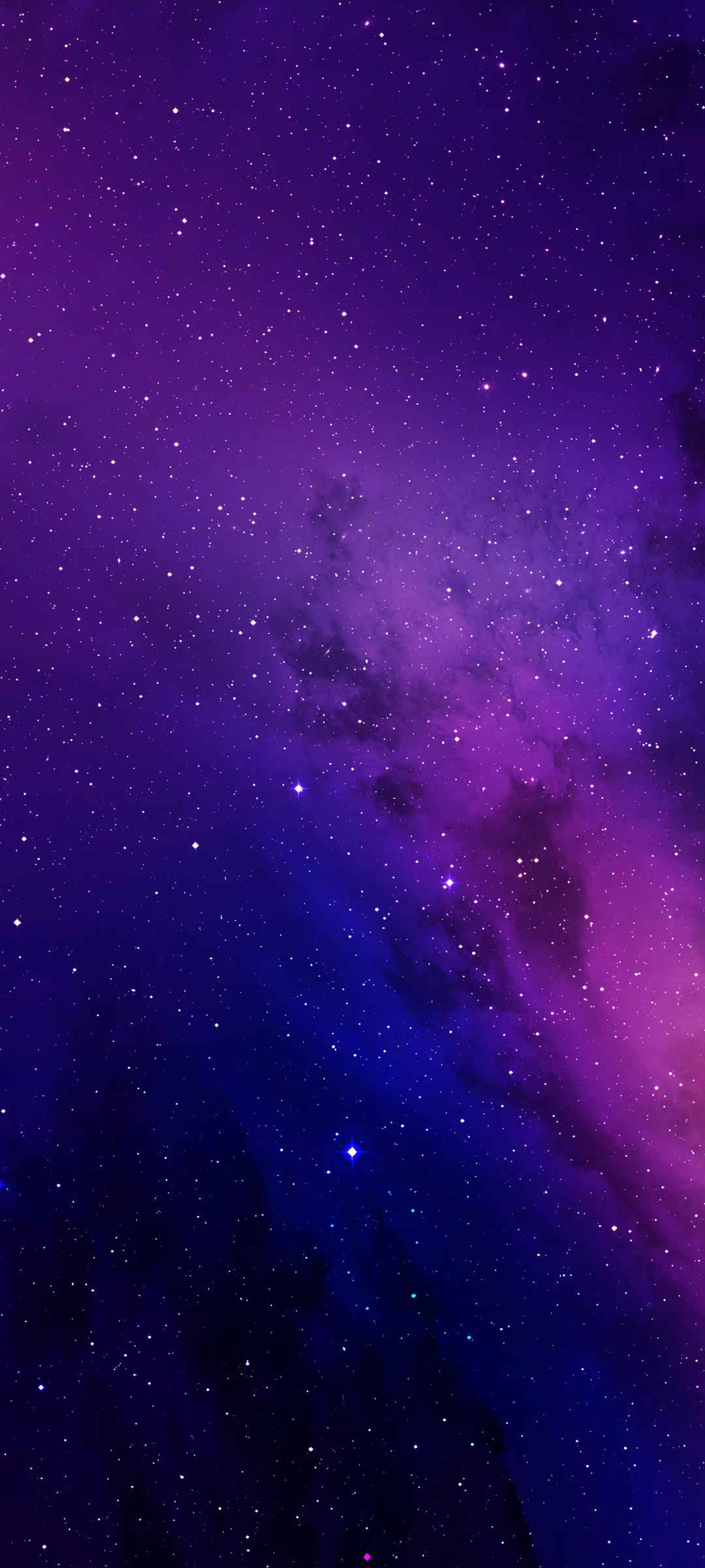 紫色星空风景手机壁纸
